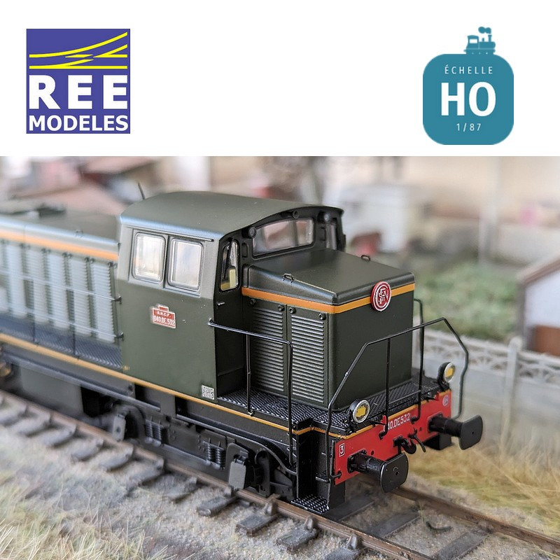 Locomotive Diesel 040 DE 532 Livrée d'origine région Ouest SNCF Ep III Digital son HO REE JM-007S - Maketis