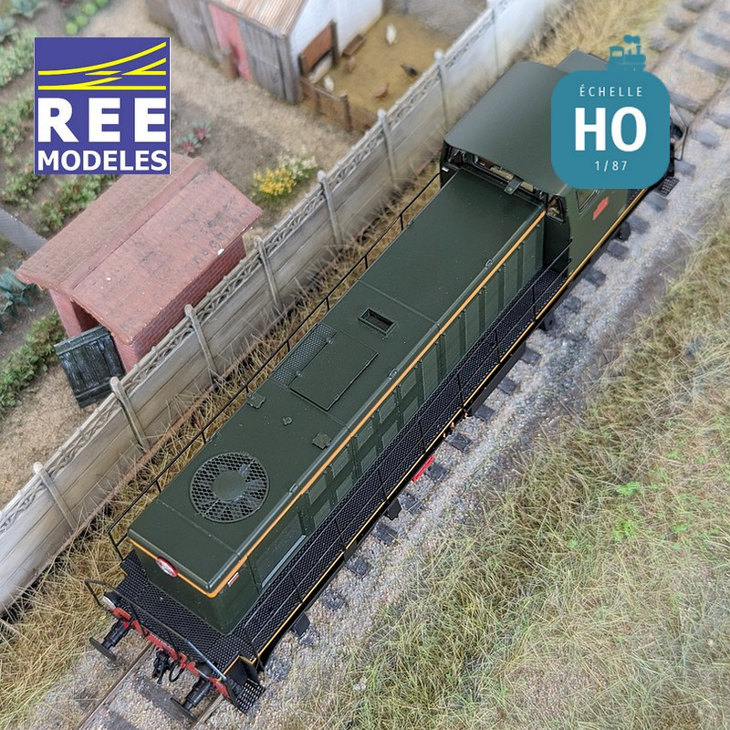 Locomotive Diesel 040 DE 532 Livrée d'origine région Ouest SNCF Ep III Digital son HO REE JM-007S - Maketis