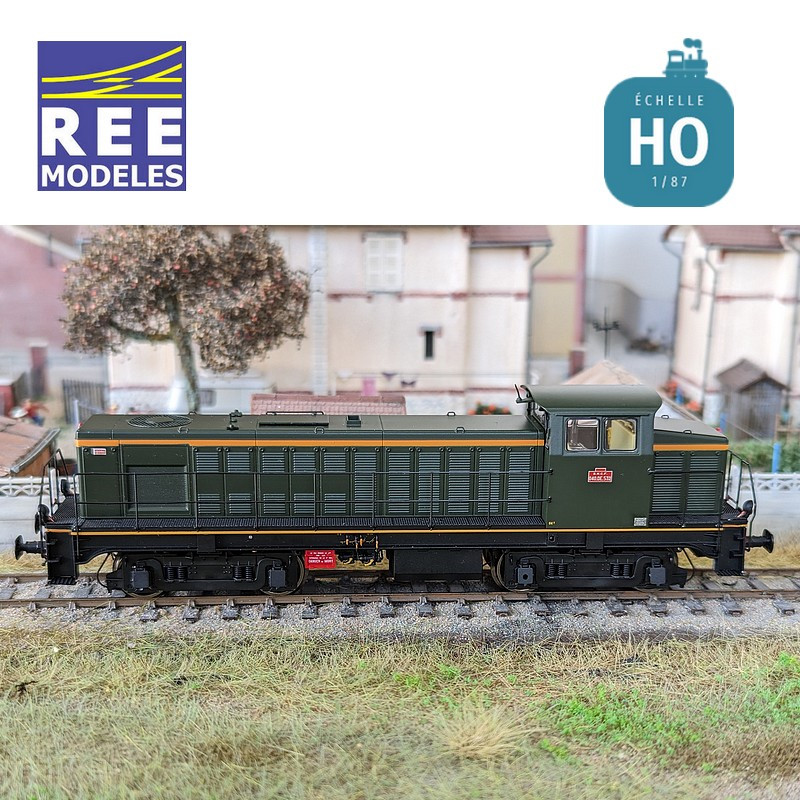 Locomotive Diesel 040 DE 532 Livrée d'origine région Ouest SNCF Ep III Analogique HO REE JM-007 - Maketis