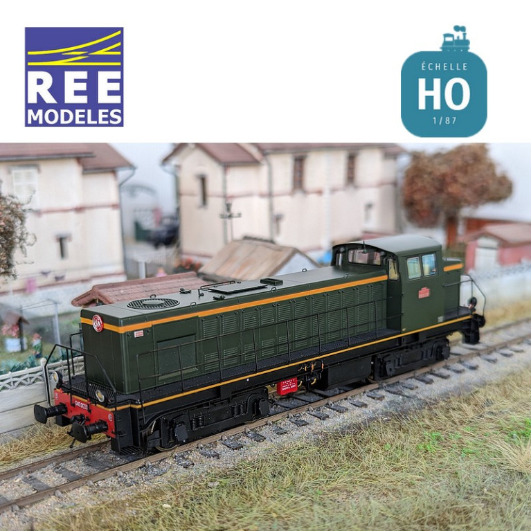 Locomotive Diesel 040 DE 532 Livrée d'origine région Ouest SNCF Ep III Analogique HO REE JM-007 - Maketis