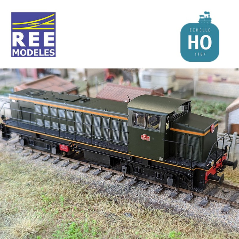 Locomotive Diesel 040 DE 532 Livrée d'origine région Ouest SNCF Ep III Analogique HO REE JM-007 - Maketis