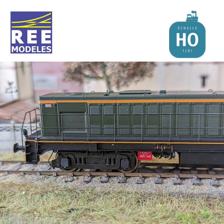 Locomotive Diesel 040 DE 532 Livrée d'origine région Ouest SNCF Ep III Analogique HO REE JM-007 - Maketis