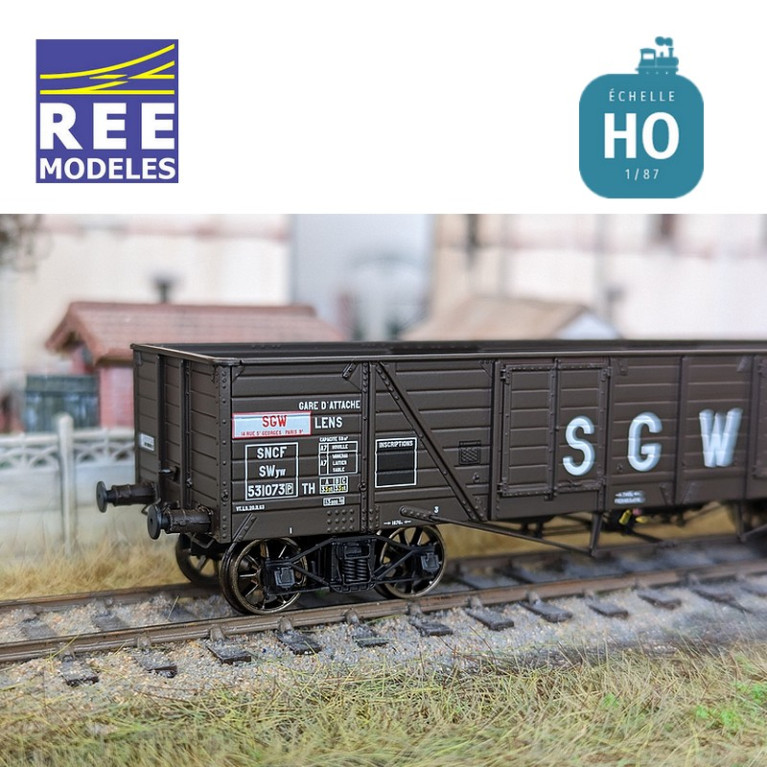 Wagon tombereau TP SGW Ep III HO REE WB-853 - MAKETIS Wagon tombereau TP SGW Ep III HO REE WB-853 - MAKETIS