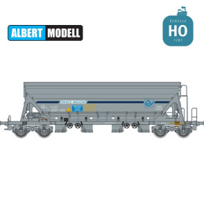 Wagon trémie transport de sucre Tapps France Wagons bogies Y25 moulés SNCF Ep V HO Albert Modell 065301 - Maketis