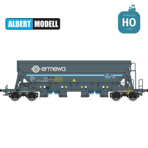 Wagon trémie transport de sucre Tapps bogies Y25 moulés Ermewa Ep VI HO Albert Modell 065303