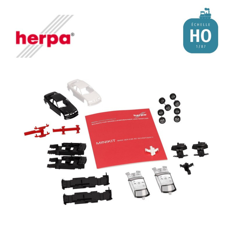 Voitures BMW Série 3 E36 AC Schnitzer 2 pcs MiniKit HO Herpa 013925 - Maketis