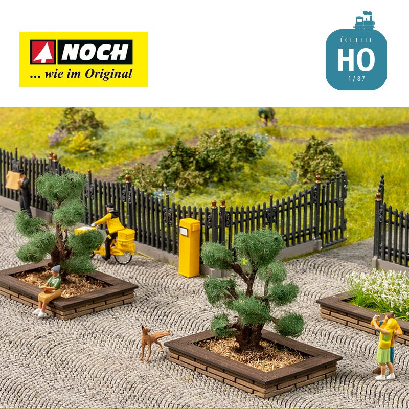 Ilots en pierre pour fleurs ou petits arbres HO Noch 14105