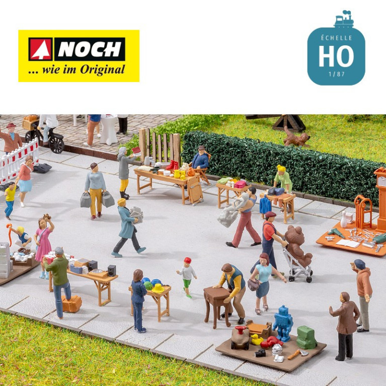 Figurines thématiques « Marché aux puces »  HO Noch 16280