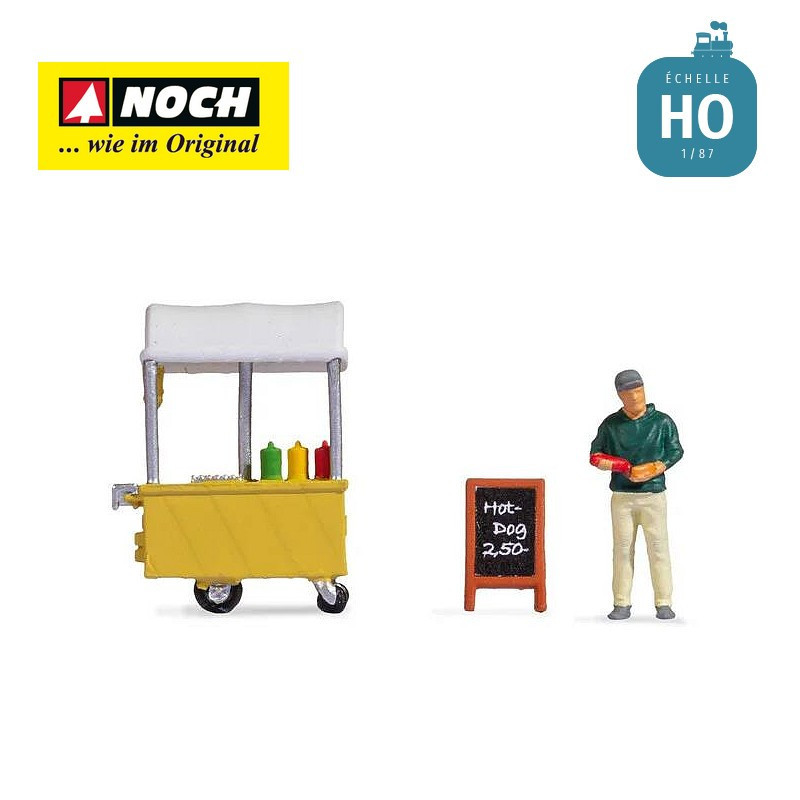 Tiny-Scenes « Stand de hot-dogs » HO Noch 16505 - Maketis
