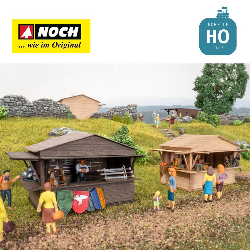 Set thématique « Marché médiéval » HO Noch 65618 - Maketis
