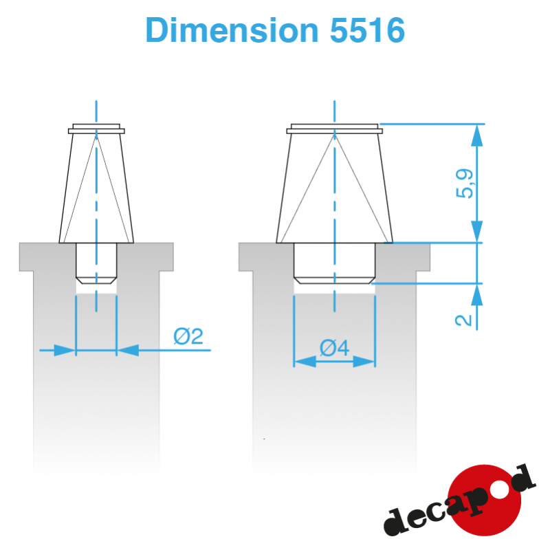 Mitres (8 pcs) HO Decapod 5516