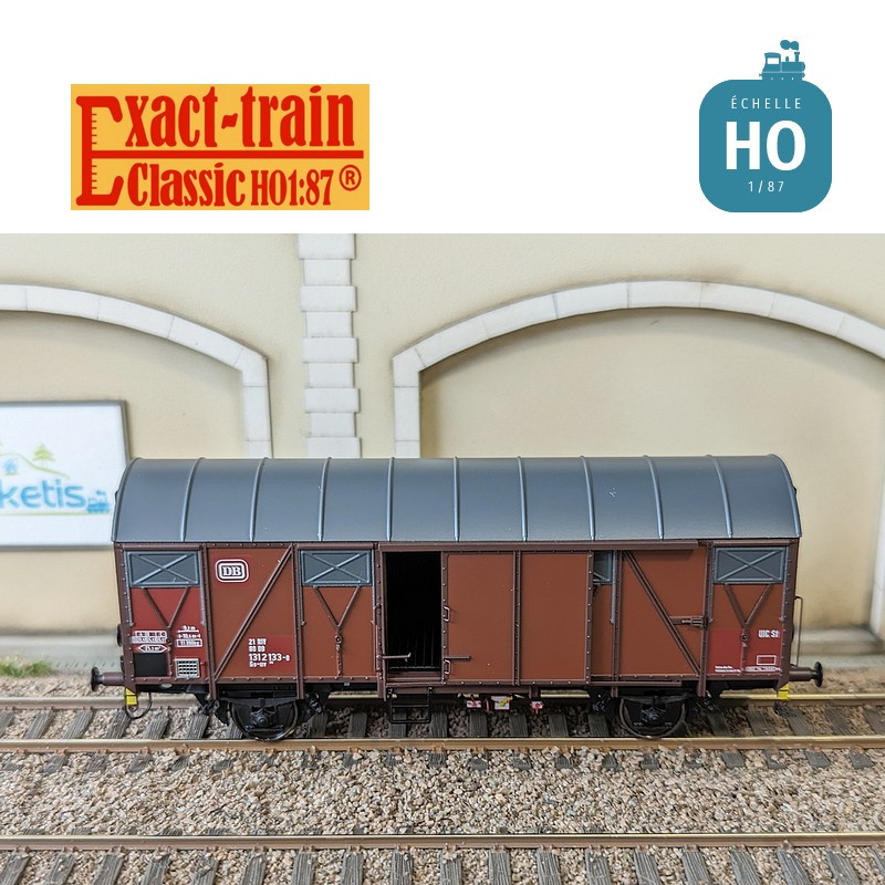 Grs-v 212 boxcar with aluminium ventilation flap DB Ep IV HO Exact-Train EX20980 - Maketis