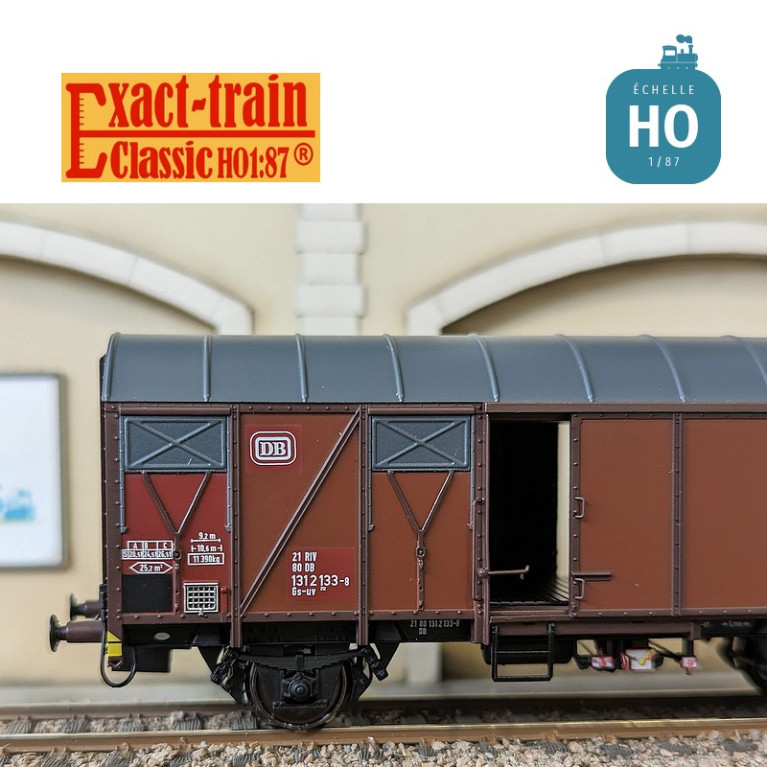 Grs-v 212 boxcar with aluminium ventilation flap DB Ep IV HO Exact-Train EX20980 - Maketis Grs-v 212 boxcar with aluminium ventilation flap DB Ep IV HO Exact-Train EX20980 - Maketis
