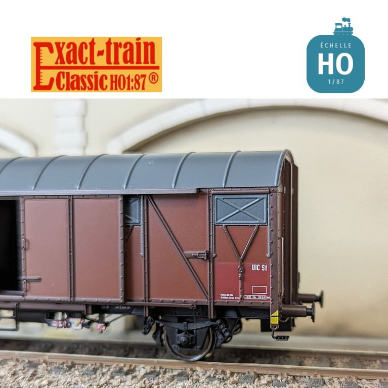 Grs-v 212 boxcar with aluminium ventilation flap DB Ep IV HO Exact-Train EX20980 - Maketis Grs-v 212 boxcar with aluminium ventilation flap DB Ep IV HO Exact-Train EX20980 - Maketis