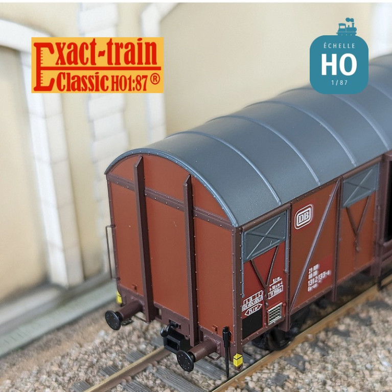 Grs-v 212 boxcar with aluminium ventilation flap DB Ep IV HO Exact-Train EX20980 - Maketis Grs-v 212 boxcar with aluminium ventilation flap DB Ep IV HO Exact-Train EX20980 - Maketis
