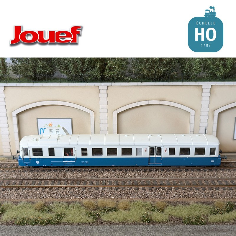 Autorail diesel X 93953 "Picasso" bleu/beige SNCF Ep IV Analogique HO Jouef HJ2619 - Maketis