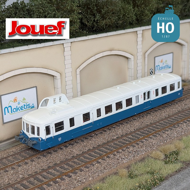 Autorail diesel X 93953 "Picasso" bleu/beige SNCF Ep IV Analogique HO Jouef HJ2619 - Maketis