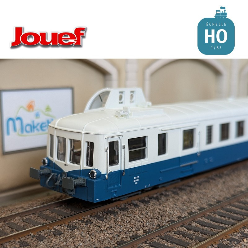 Autorail diesel X 93953 "Picasso" bleu/beige SNCF Ep IV Analogique HO Jouef HJ2619 - Maketis