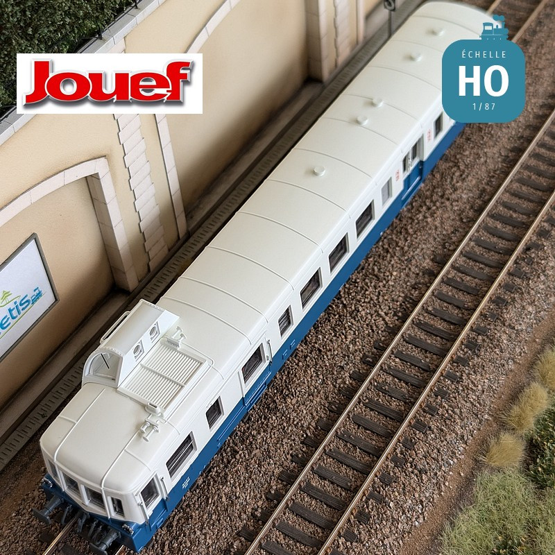 Autorail diesel X 93953 "Picasso" bleu/beige SNCF Ep IV Analogique HO Jouef HJ2619 - Maketis