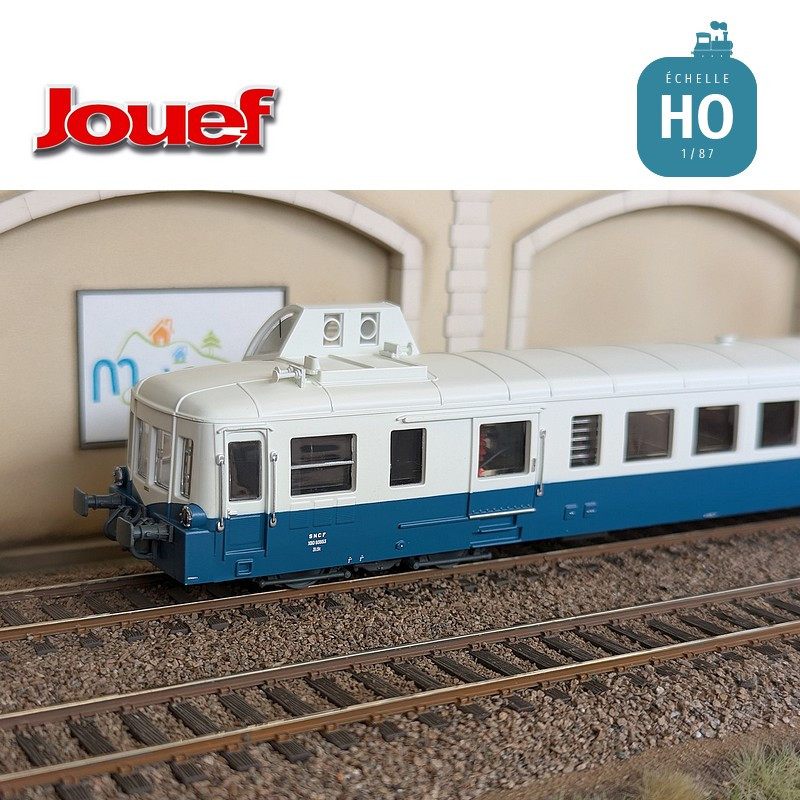 Autorail diesel X 93953 "Picasso" bleu/beige SNCF Ep IV Analogique HO Jouef HJ2619 - Maketis