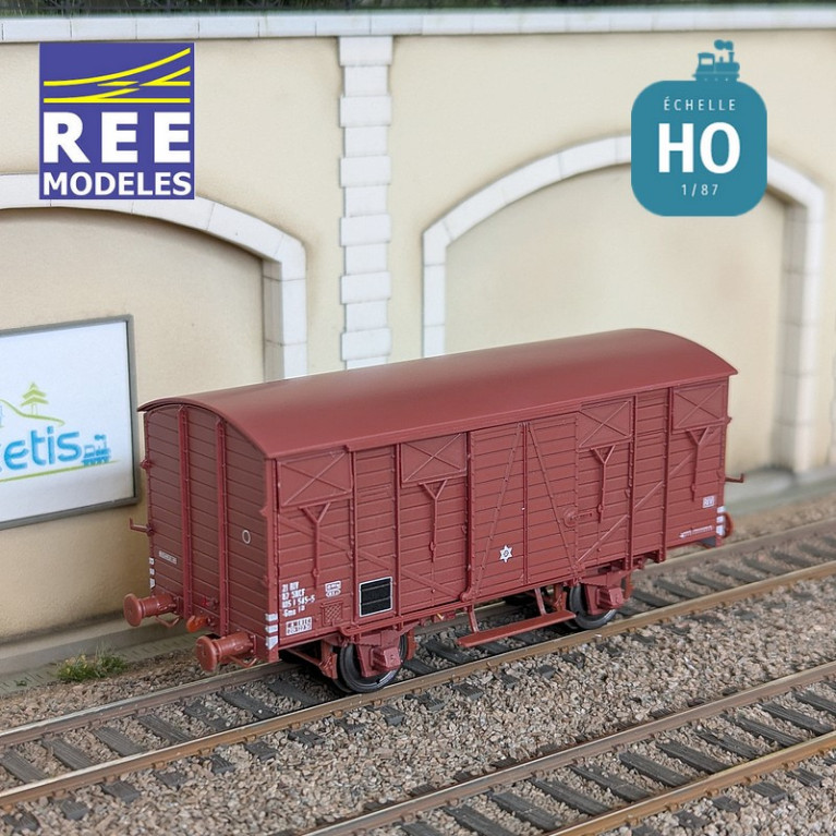Wagon couvert OCEM 19 SNCF EP IV HO REE WB-693 - Maketis
