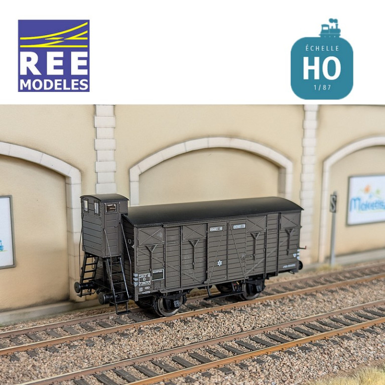 Wagon couvert OCEM 19 SNCF SudOuest SNCF EP IIIb HO REE WB-691 - Maketis