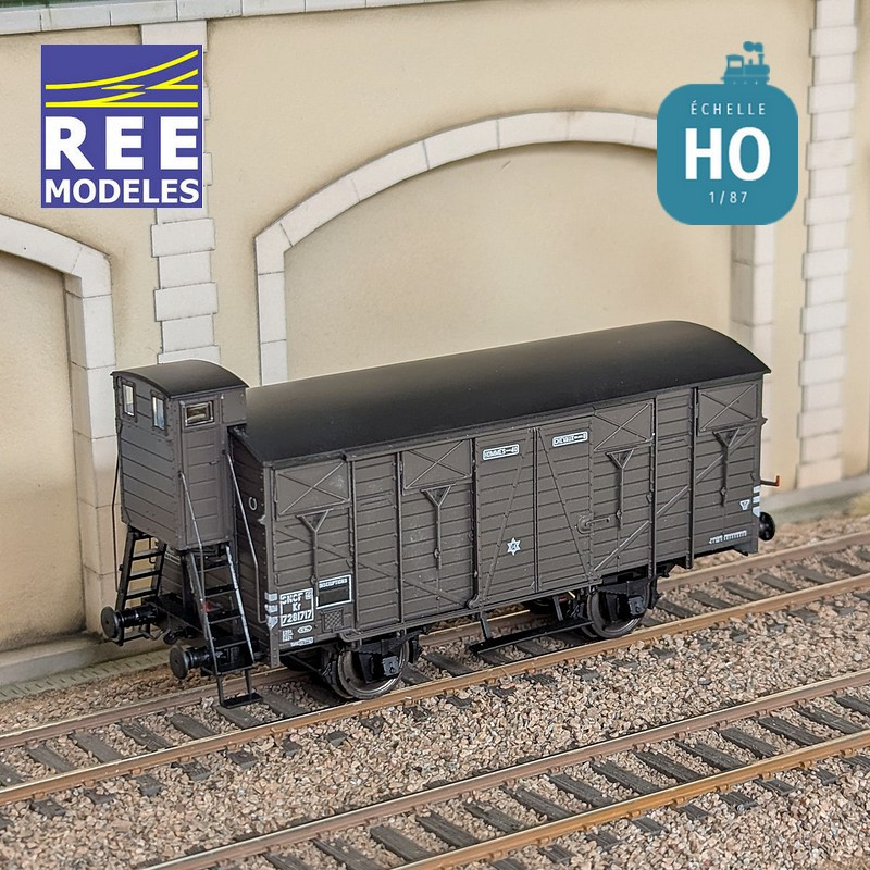 Wagon couvert OCEM 19 SNCF SudOuest SNCF EP IIIb HO REE WB-691 - Maketis