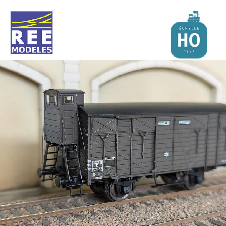 Wagon couvert OCEM 19 SNCF SudOuest SNCF EP IIIb HO REE WB-691 - Maketis