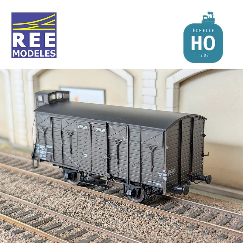 Wagon couvert OCEM 19 SNCF SudOuest SNCF EP IIIb HO REE WB-691 - Maketis