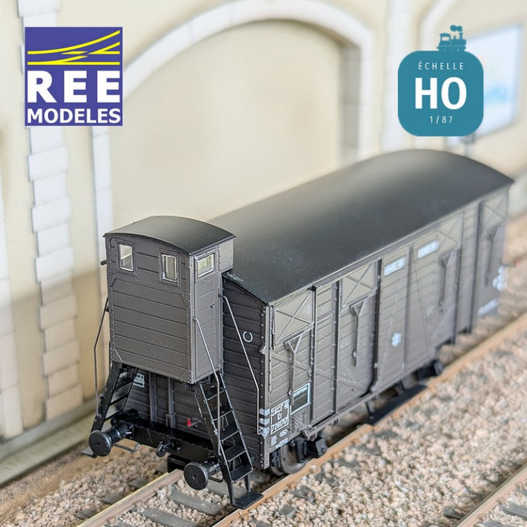Wagon couvert OCEM 19 SNCF SudOuest SNCF EP IIIb HO REE WB-691 - Maketis