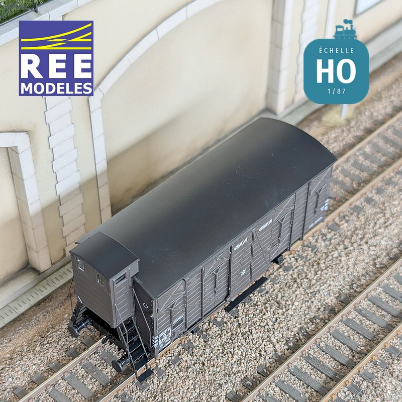 Wagon couvert OCEM 19 SNCF SudOuest SNCF EP IIIb HO REE WB-691 - Maketis