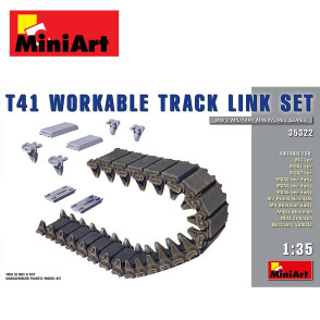 Jeu de maillons de chenille de char fonctionnels type T41 WWII 1/35 MiniArt 35322