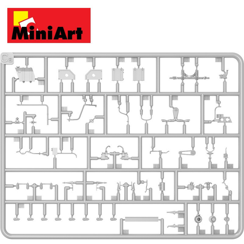 Char américain M3 Stuart Initial Production Interior kit WWII 1/35 MiniArt 35401 - Maketis