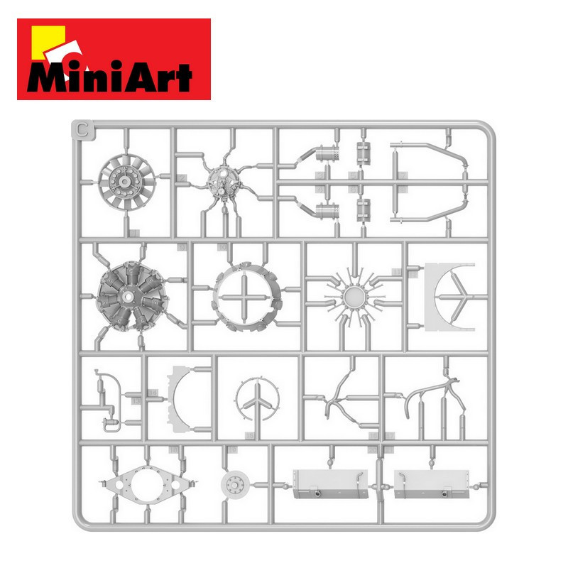 Equipe de réparateurs de char US avec moteur Continental W670 WWII 1/35 MiniArt 35461