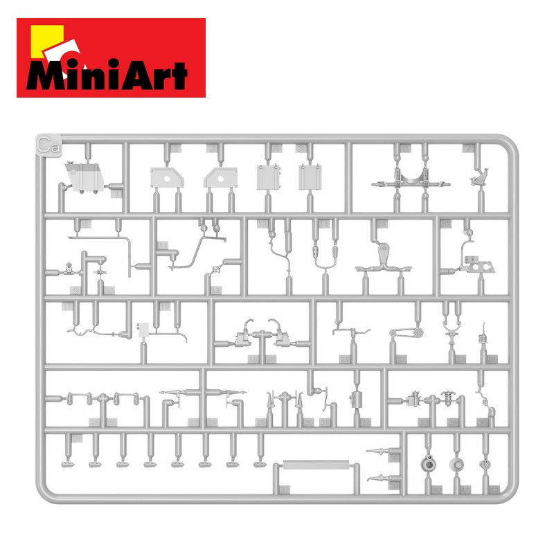 Equipe de réparateurs de char US avec moteur Continental W670 WWII 1/35 MiniArt 35461