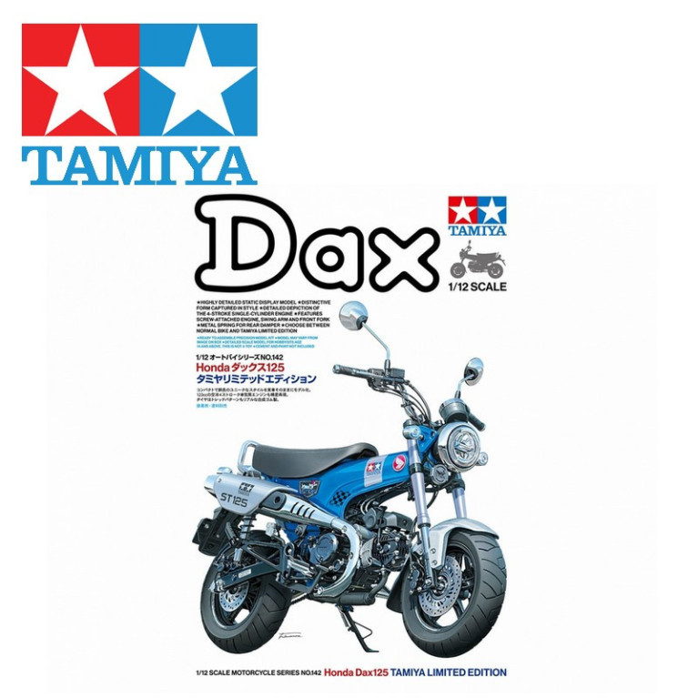 Moto Honda Dax125 Edition limitée 1/12 Tamiya 14142 - Maketis