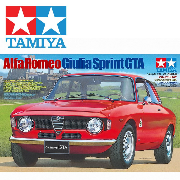 Voiture Alfa Romeo Giulia Sprint GTA 1/24 Tamiya 24188 - Maketis