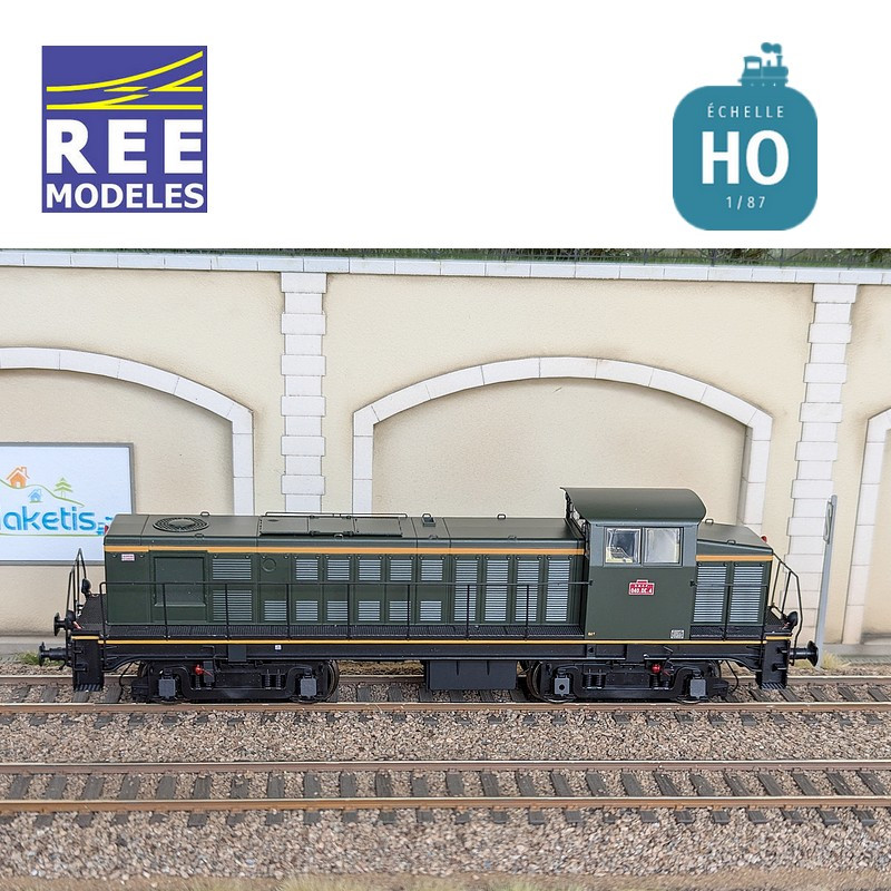 Diesellokomotive 040 DE 04 Geliefert Ursprungsregion Sud-Est SNCF Ep III Analog HO REE JM-012 - Maketis