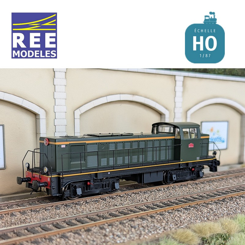 Diesellokomotive 040 DE 04 Geliefert Ursprungsregion Sud-Est SNCF Ep III Analog HO REE JM-012 - Maketis