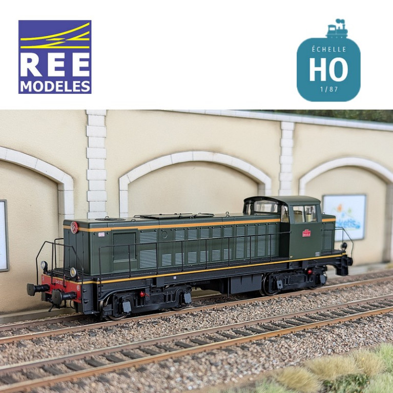 Diesellokomotive 040 DE 04 Geliefert Ursprungsregion Sud-Est SNCF Ep III Analog HO REE JM-012 - Maketis