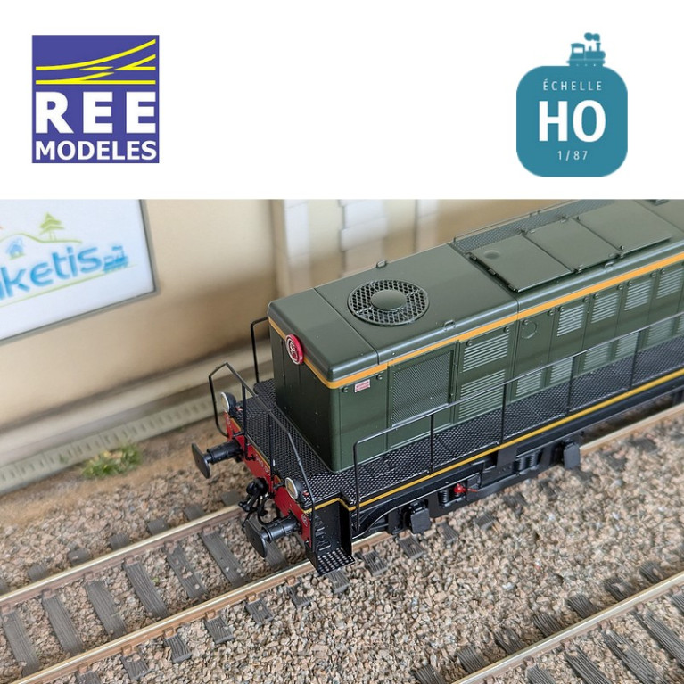 Diesellokomotive 040 DE 04 Geliefert Ursprungsregion Sud-Est SNCF Ep III Analog HO REE JM-012 - Maketis