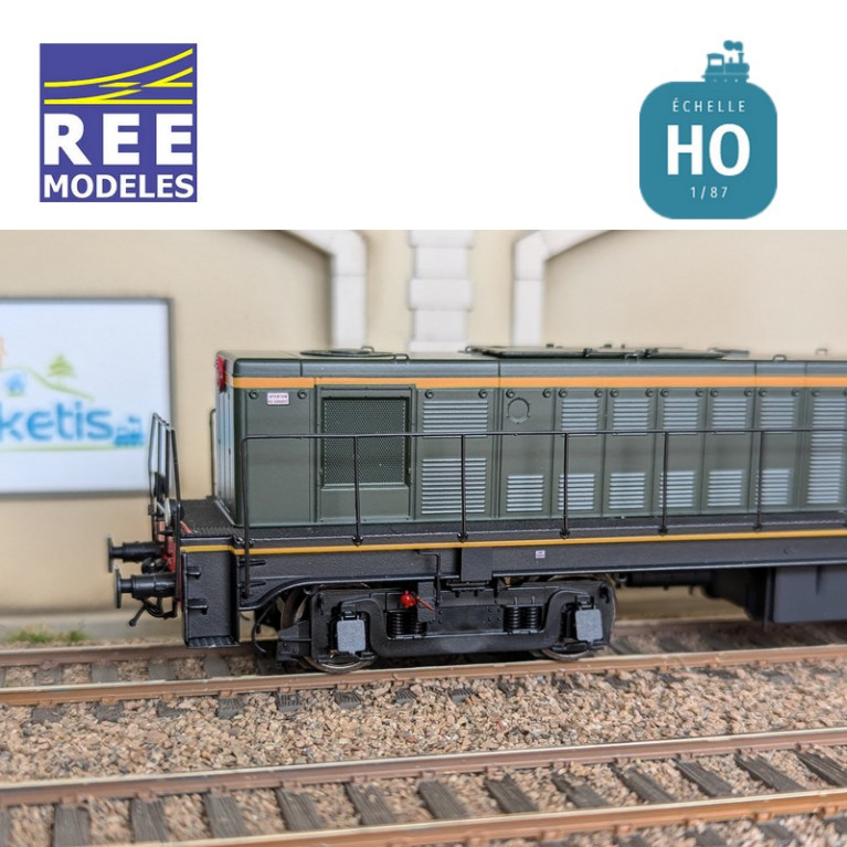 Diesellokomotive 040 DE 04 Geliefert Ursprungsregion Sud-Est SNCF Ep III Analog HO REE JM-012 - Maketis