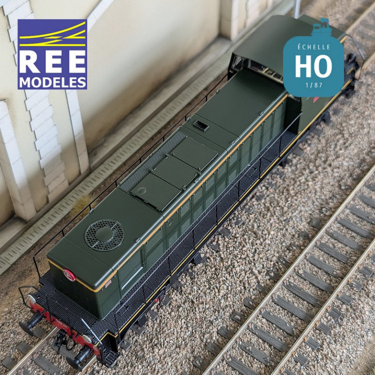 Diesellokomotive 040 DE 04 Geliefert Ursprungsregion Sud-Est SNCF Ep III Analog HO REE JM-012 - Maketis