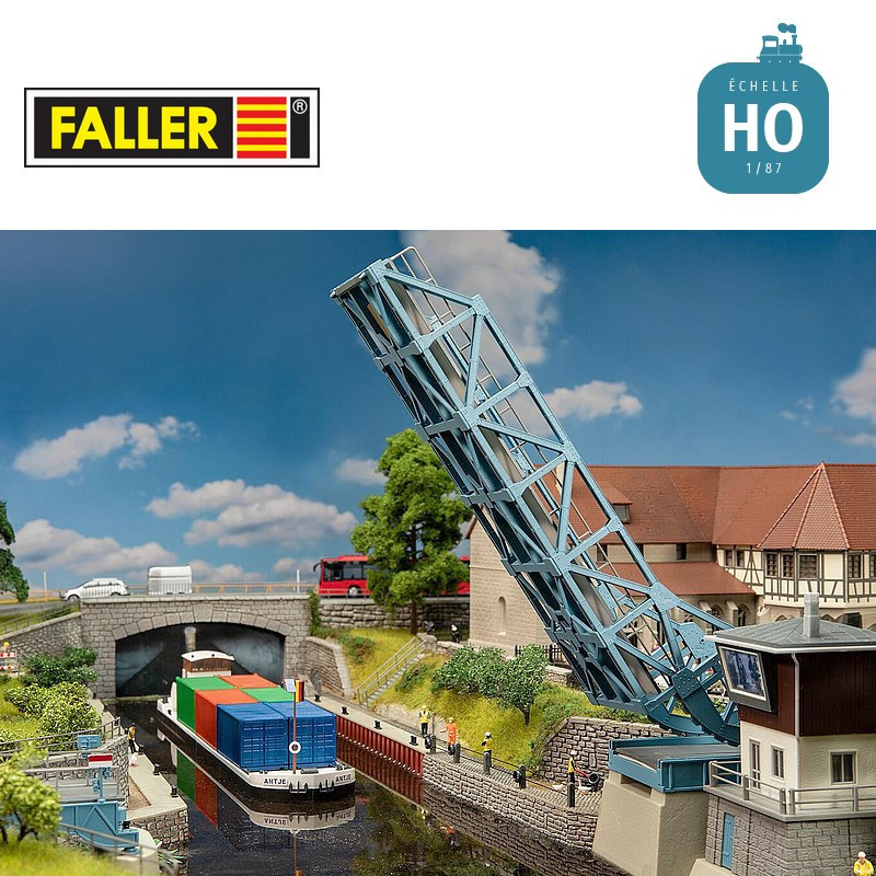 Pont basculant avec entraînement HO Faller 120506 - Maketis