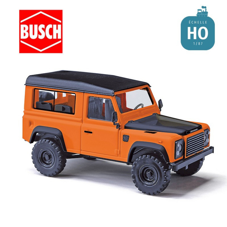 Voiture 4x4 Land Rover Defender 90 dernière édition HO Busch 54309