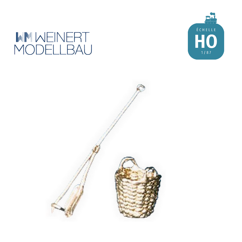Pelle à charbon et tison HO Weinert 8745 - Maketis