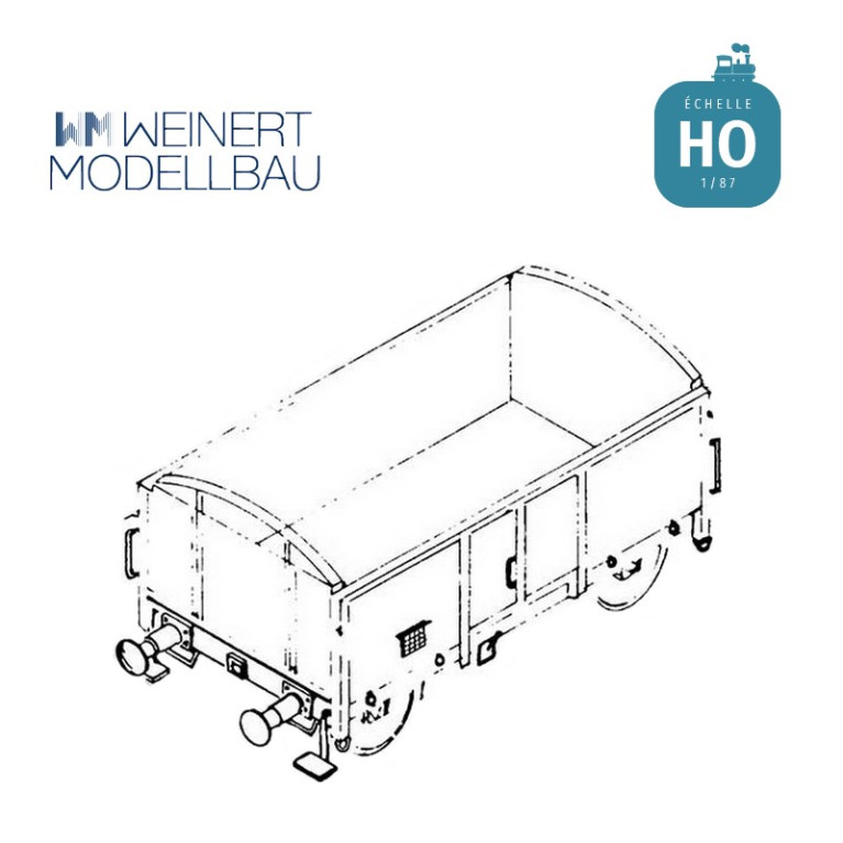 Pieces de détaillage pour wagon marchandise HO Weinert 9254 - Maketis Pieces de détaillage pour wagon marchandise HO Weinert 9254 - Maketis
