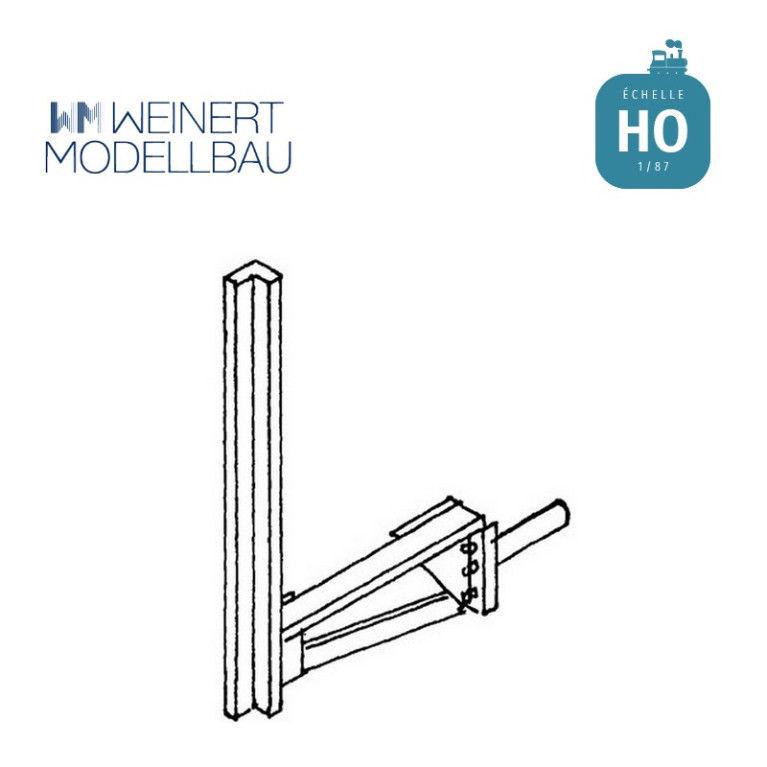 Support simple pour passerelle pont. HO Weinert 3268 - Maketis