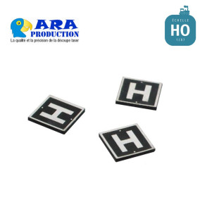 SNCF 3 plaques H [HO] - MAKETIS