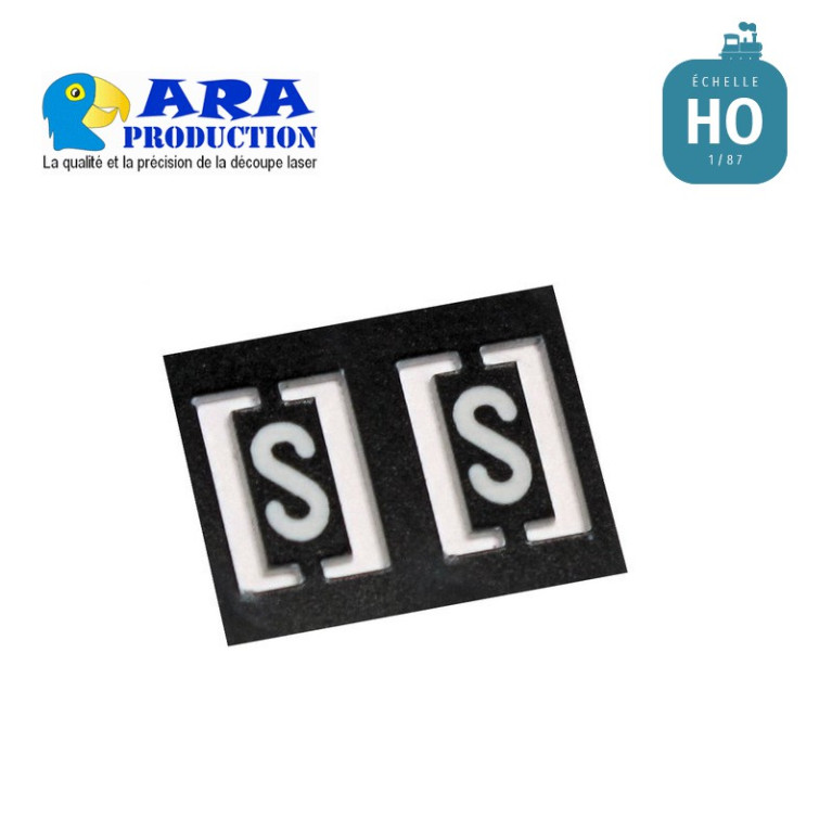SNCF 2 plaques S [HO] - MAKETIS